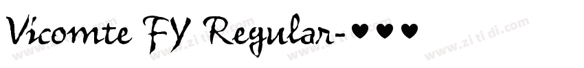 Vicomte FY Regular字体转换